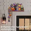 2pcs DIY Diamond Painting Halloween Door Corner Frame Wood Decor(Halloween Dog)