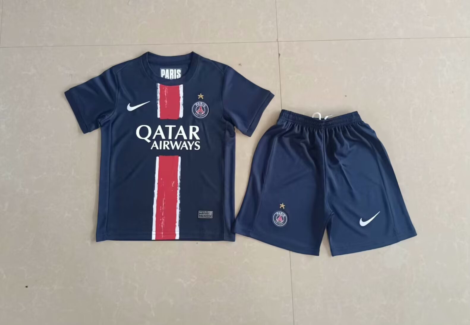 24/25 PSG Paris Saint Germain Champion Star Home Kids Kit Football jersey Thai Quality