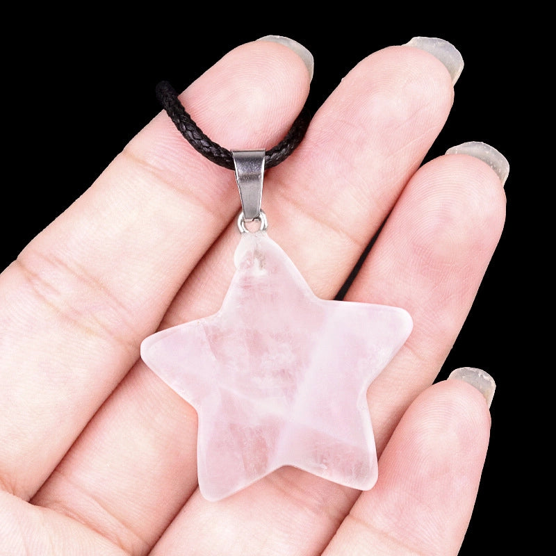 1 Piece Semi-precious Stone Star Jewelry Accessories Pendant