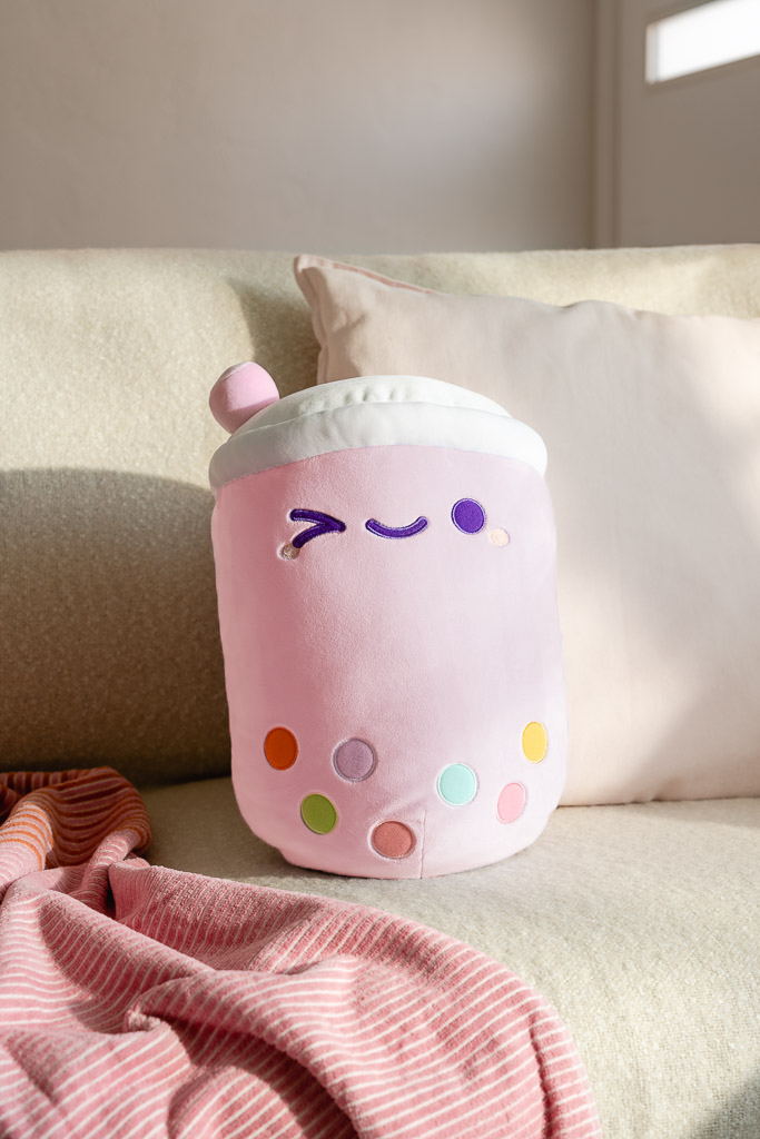 reversible boba tea plush