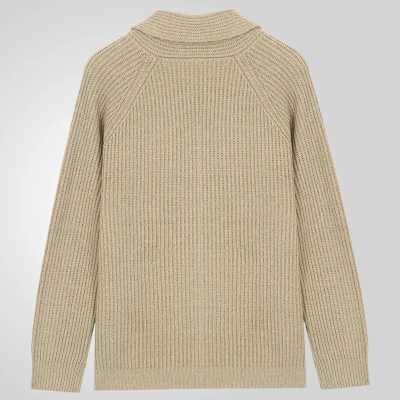 Uveng Uveng Men's Solid Color Clip Long Sleeves Wear Knits 1950S Vintage Sweater Tide SY0055