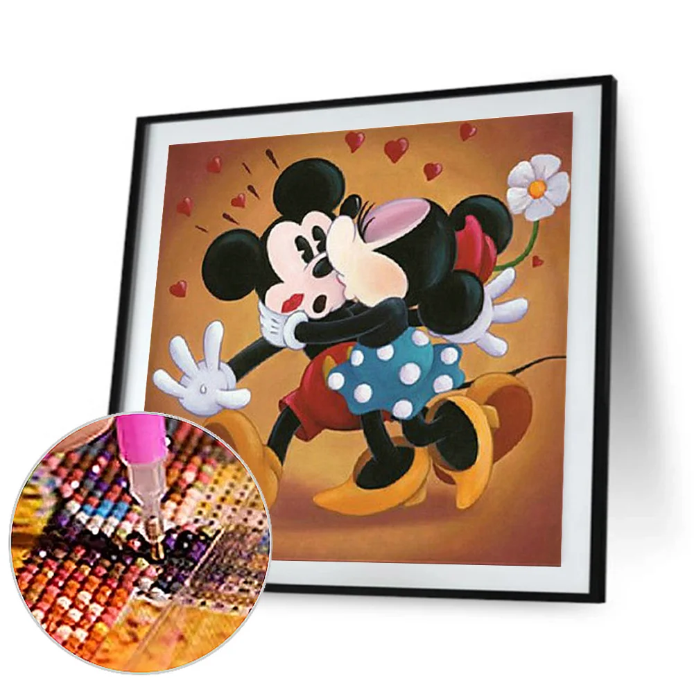 5D DIY Full Square Drill Diamond Painting Kit Mickey Minnie Decoration (ZQA670)
