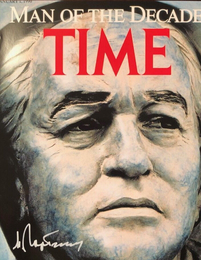 Mikhail Gorbachev signed autographed 8x10 Photo Poster painting Time Magazine