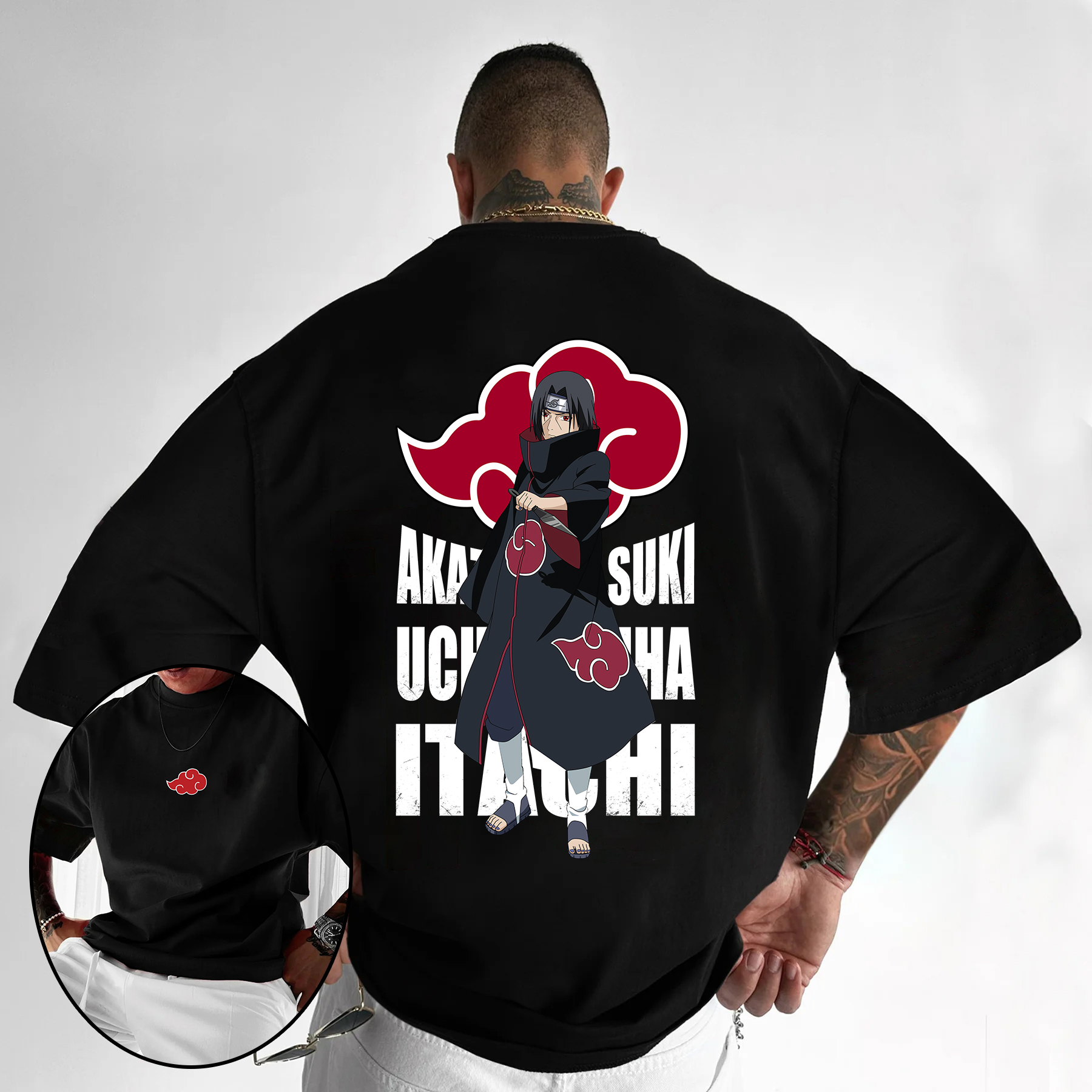 Super Naruto Anime Villain Printed T-shirt