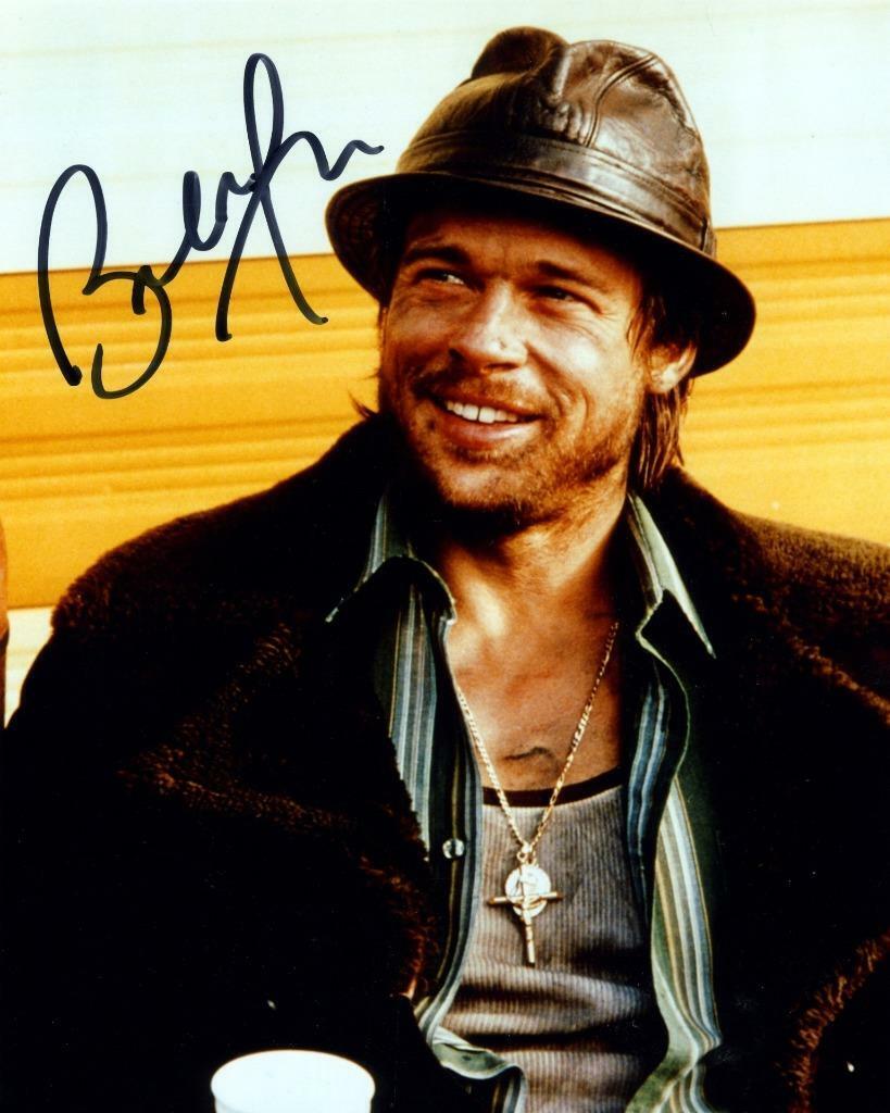 Brad Pitt Snatch SIGNED AUTOGARPHED 10 X 8