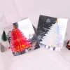Arbre de no&euml;l 3D Pop-Up cartes de v&oelig;ux avec enveloppe