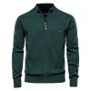 Men's Lapel Jacquard Casual Sweater