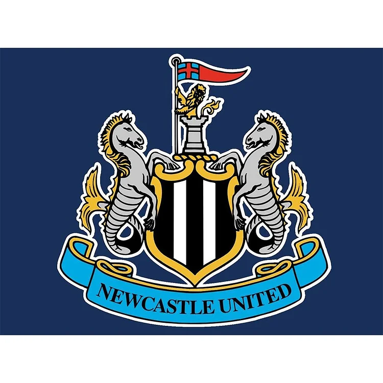 Newcastle United Crest - Full Round Drill Diamond Painting - 40x30cm(Canvas)