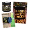 Solar Elegant Flower Wall Lights Waterproof Decorative Pathway Light 7-Color Changing Metal Projector Lamps for Backyards/Patio/Porch