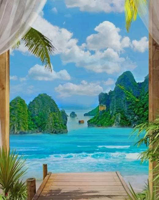

Hạ Long Bay Vietnam – Paint By Numbers - 40*50CM, 501 Original