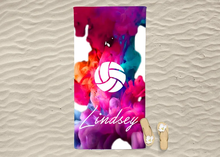 Personalized Kids Volleyball Beach Towel For Summer&Beach|DYTowel157
