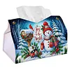 Joy To The World DIY PULeather Diamond Painting Tissue Box for Adults Beginners Large Size Diamond Art Paper Storage Holder for Living Room Bathroom Table Decor