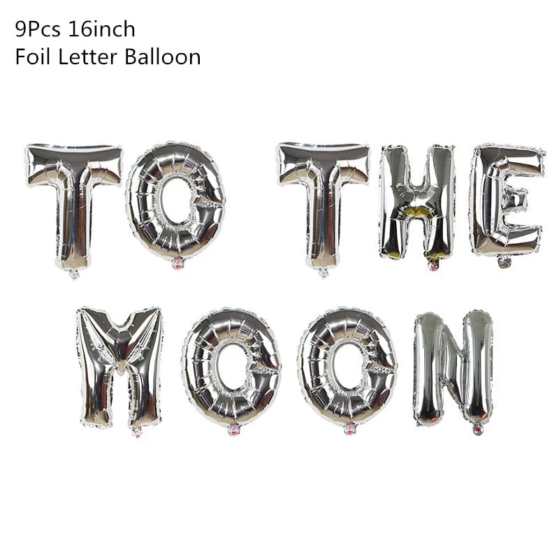 Outer Space Party Astronaut Rocket Ship Foil Balloons Galaxy/Solar System Theme Party Boy Kids Birthday Party Decoration Favors