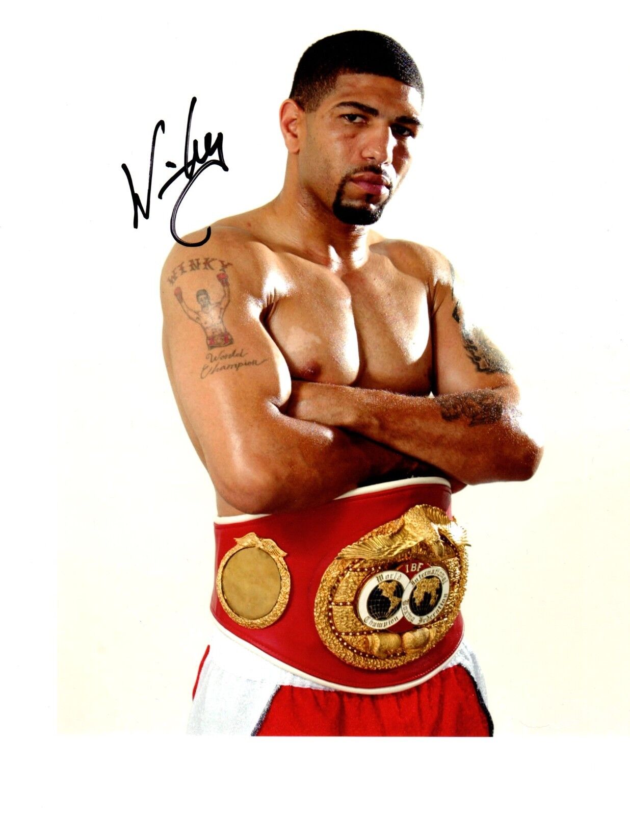 Winky Wright autographed signed Boxing 8x10 Photo Poster painting