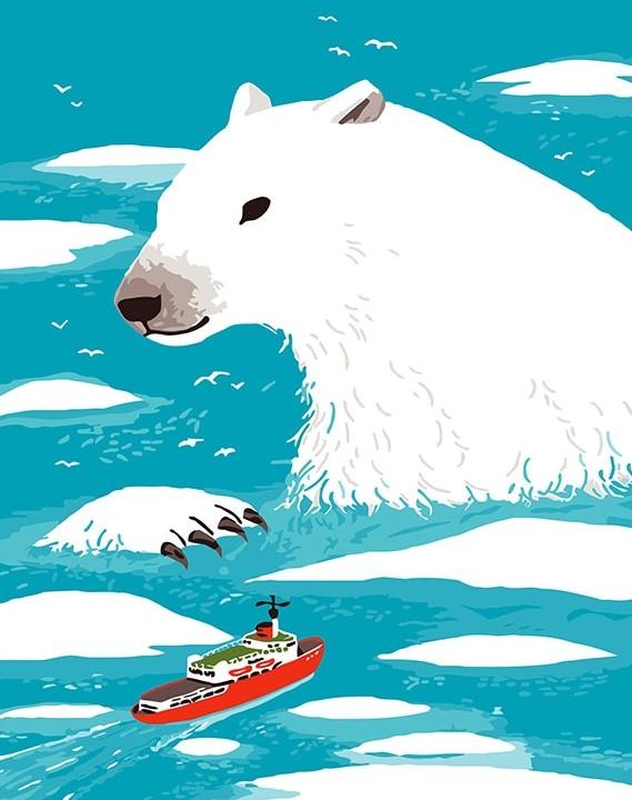 

Polar Bear – Paint By Numbers - 40*50CM, 501 Original