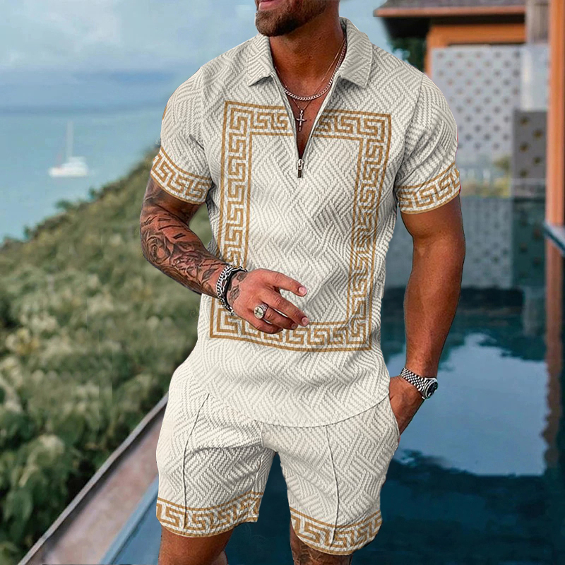 Men's Casual Fashion Polo Suit