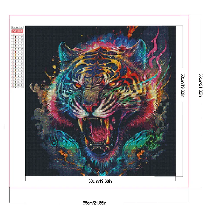 Full Square Drill Diamond Painting -Animal Series - 50*50cm