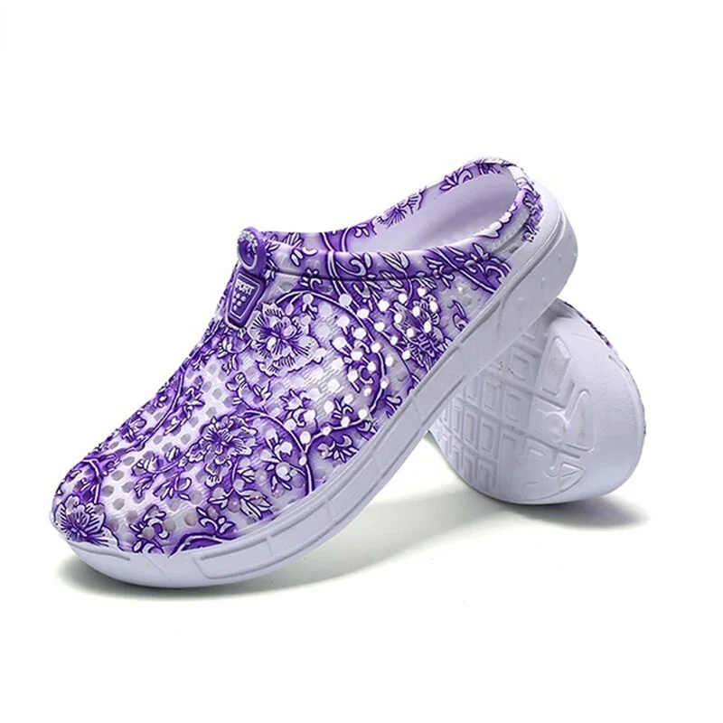 2020 Fashion Breathable Shoes Clogs Women Sandals Ladies Beach Hollow Out Casual Outdoor Waterproof Slippers Flats Shoes