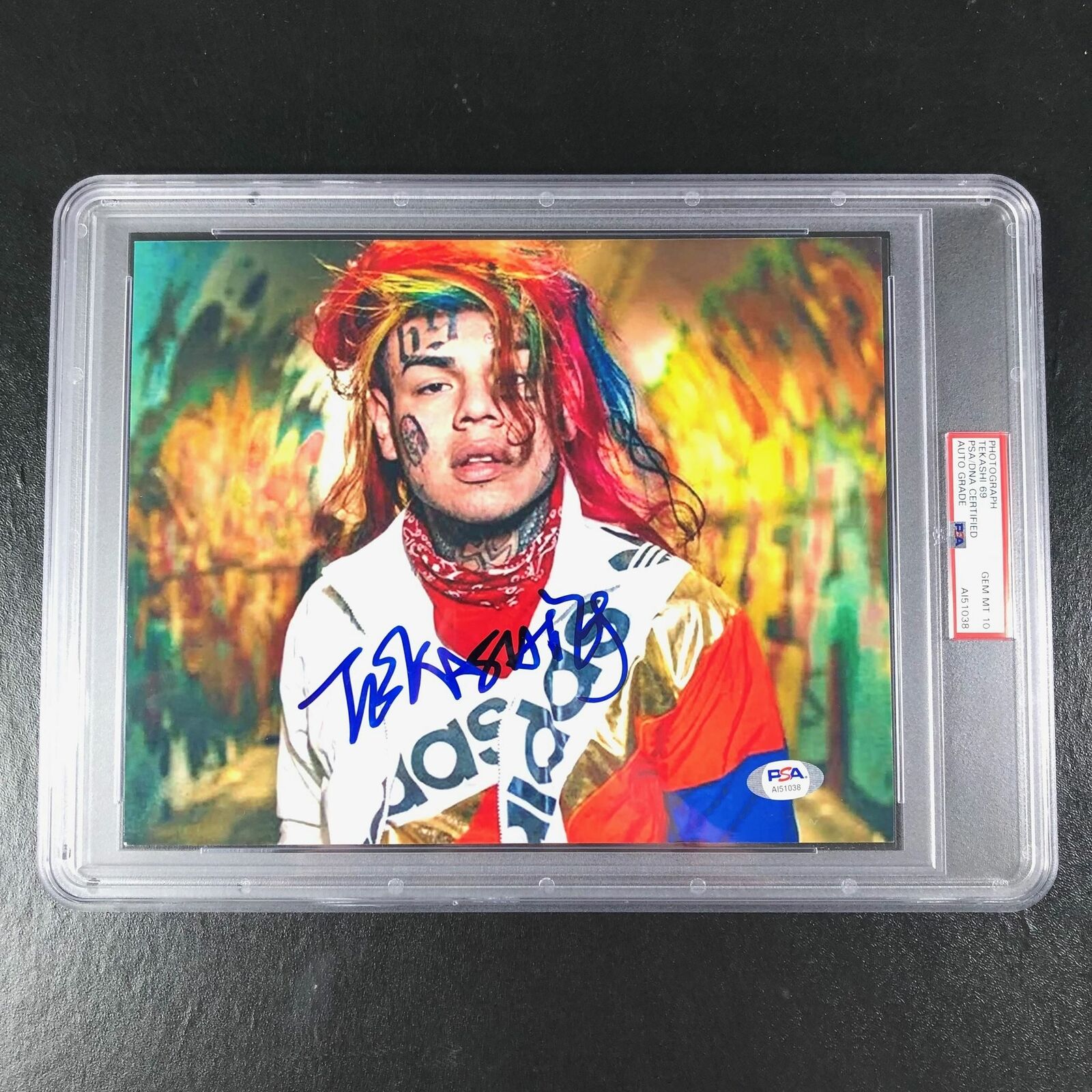 Tekashi69 Signed 8x10 Photo Poster painting PSA Encapsulated Auto Grade 10 Gem Mint Rapper 6ix9i