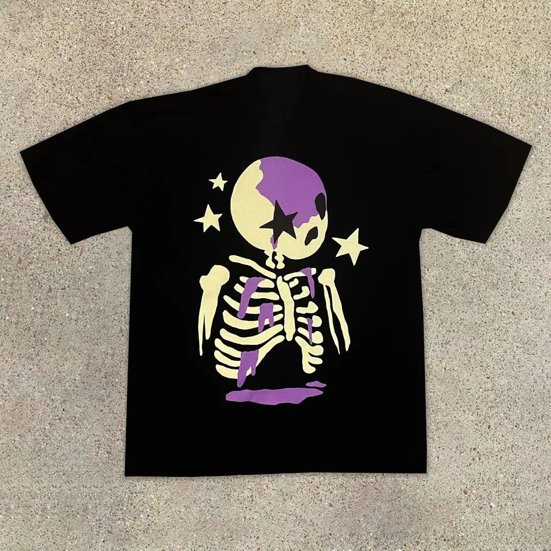 Skull casual street short sleeve T-shirt