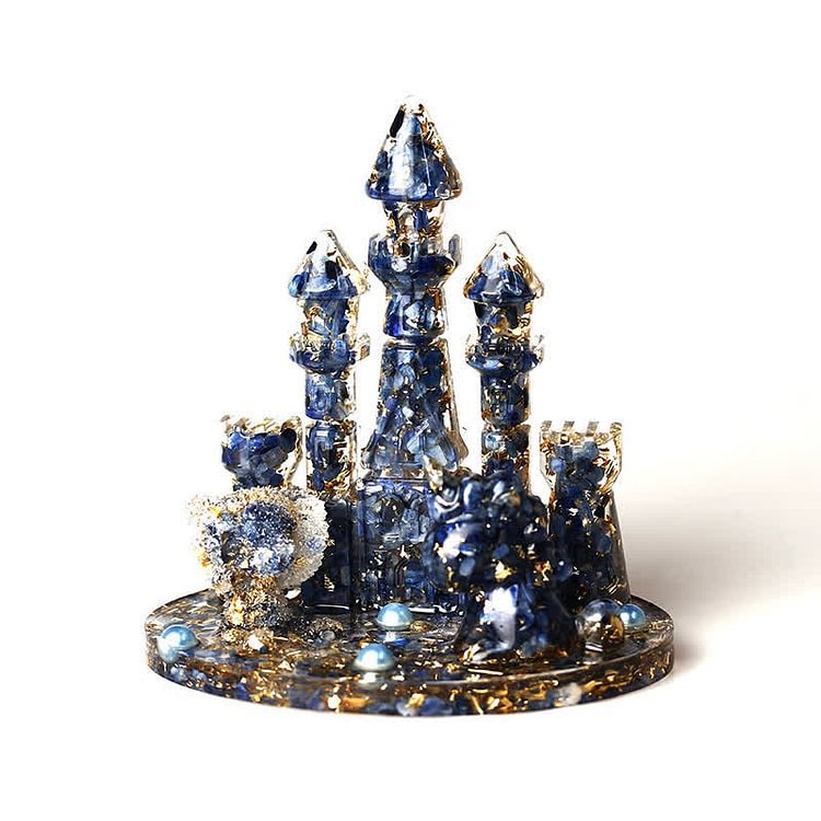 Natural Crystal Castle Gemstone Ornament