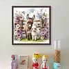 Flowers, Donkeys And Sheep-11CT Stamped Cross Stitch 40*40cm/15.75*15.75in tapestrymarket