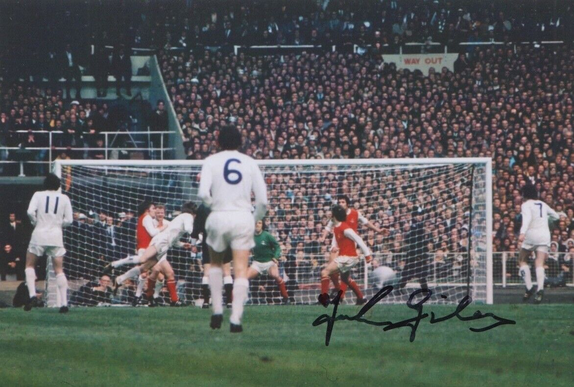 JOHNNY GILES HAND SIGNED 6X4 Photo Poster painting LEEDS UNITED FOOTBALL AUTOGRAPH 6