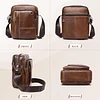 BAIGIO Umh&auml;ngetasche Leder Herren Schultertasche Echtes Herrentasche Vintage Schultertasche Crossbody Bag Messenger Bags f&uuml;r Arbeit Reise Alltagsleben
