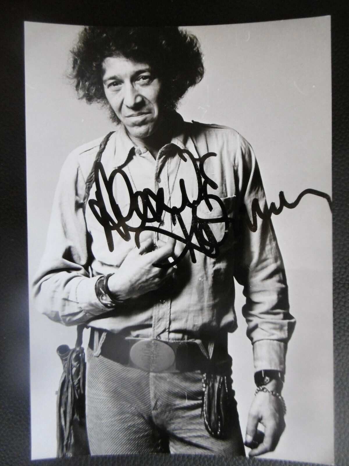 Alexis Korner signed 5x7 inch Photo Poster painting autograph ACOA