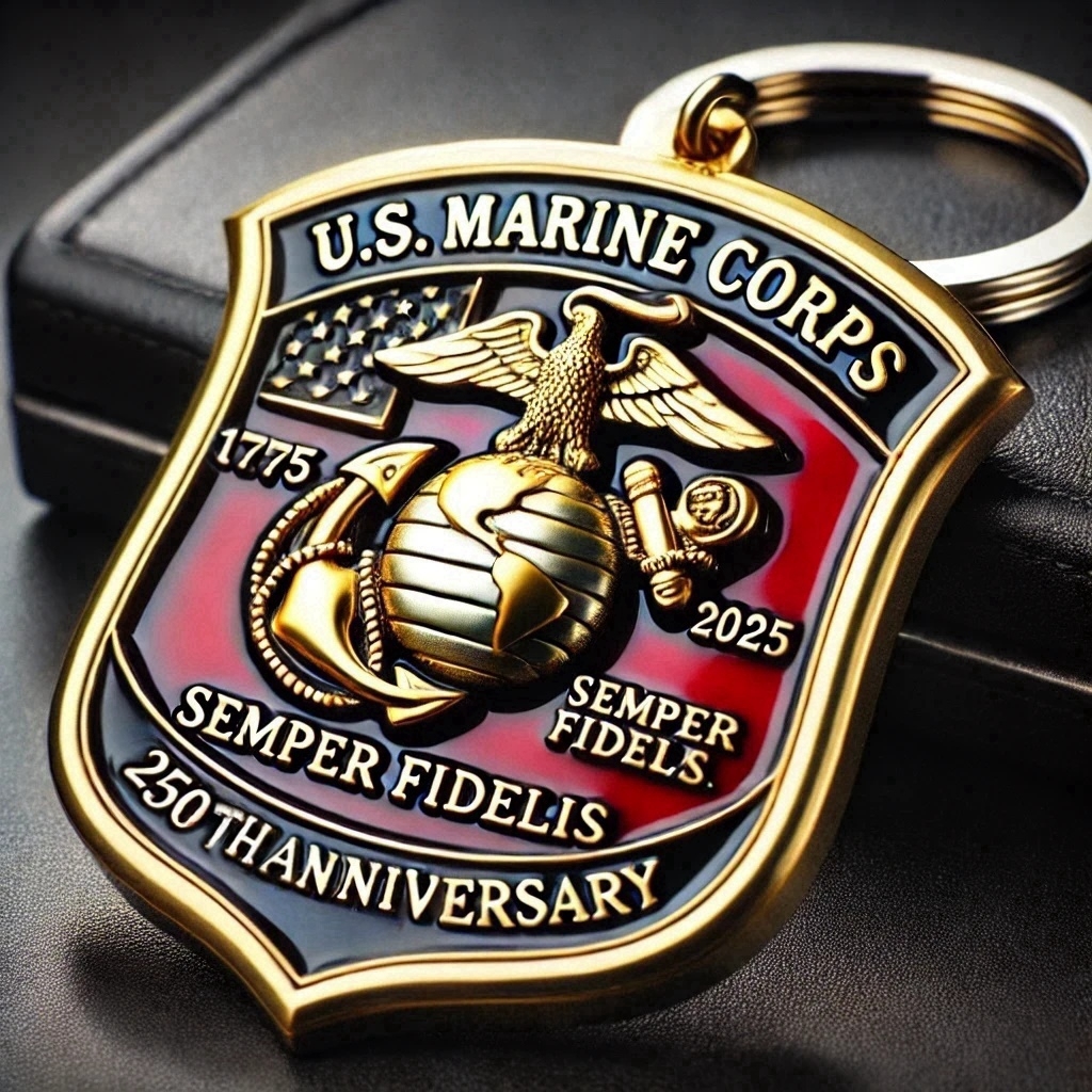 250th Anniversary Military Commemorative Keychain