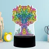 DIY Diamond Painting 7 Color Night Light Lamp Home Decoration Ornament Gift Kit(Tree)
