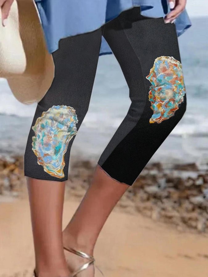 Oyster Art Print Leggings