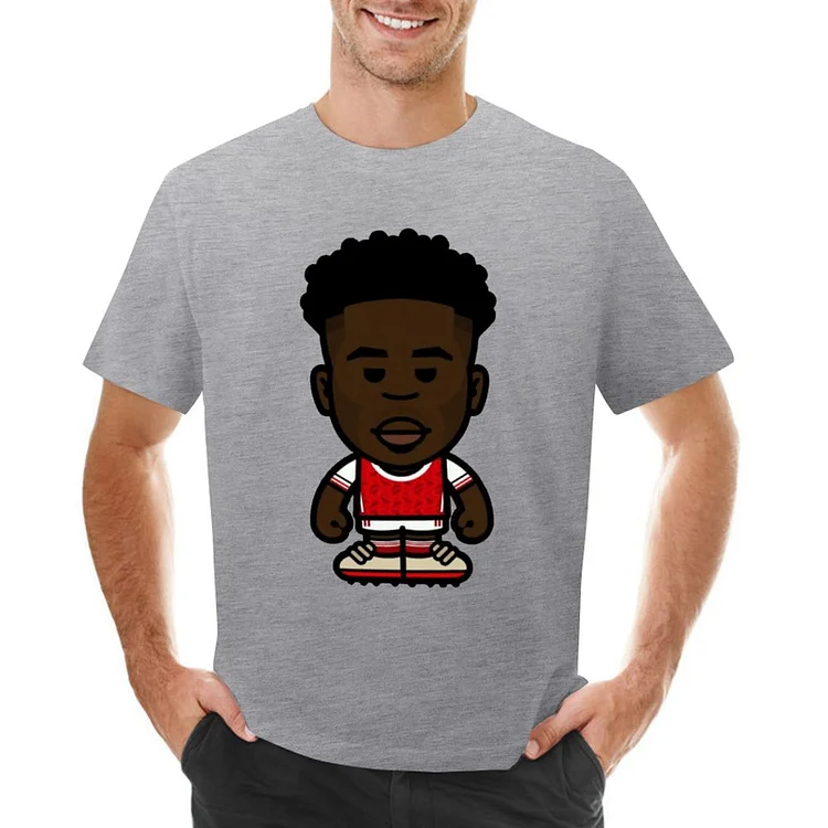 Bukayo Saka Cartoon Inspired T-shirt
