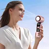 Foldable Handheld Cooling Fan 100 Wind Speeds Handheld Portable Turbo Fan 4000mAh Battery W/ Digital Display for Beach Vacation Cooking Office Travel Camping