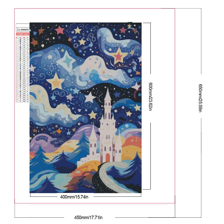 Dreamland - Full Square(Partial AB Drill) - Diamond Painting (35*45cm)