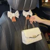 Elegant BowKnot Design PU Leather Car Used Backseat Hooks Hanger