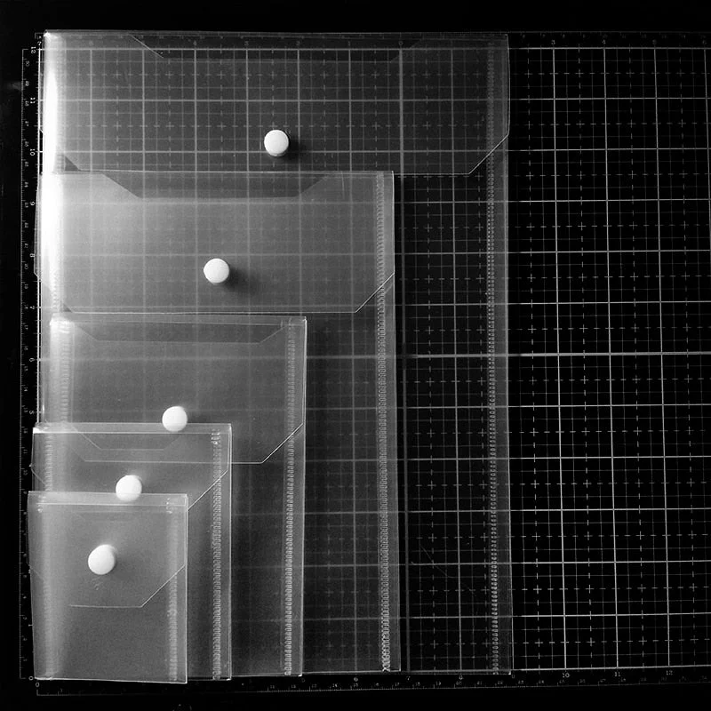 10pc Transparent Portable Storage Bag Store Metal Cutting Dies Silicone Stamp Bump Template New Card Cover Storage Card Cover