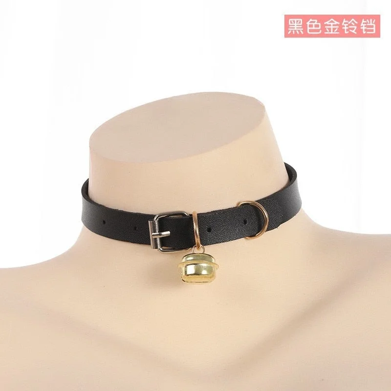 Sex Erotic Toys Accessories For Women Adult BDSM Bondage Games Cute Kawayi Collar With Bell Slave Cosplay Fetsih Necklace lolita