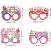 4pcs DIY Rhinestone Diamond Painting Glasses Frame No Lens (Birthday-2)