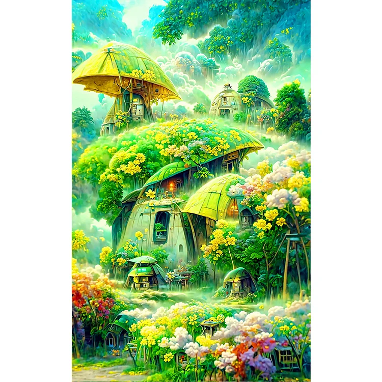 Full Round Drill Diamond Painting -Colorful Forest - 50*80cm