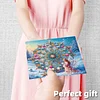 12pcs Diamond Painting Snowflake Greeting Card Set with Envelope Daily Wishing Cards for Birthdays Thanksgiving & Special Occasion