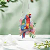 2Pcs Diamond Painting Parrot Diamond Art Pendant Wall Decor