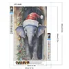 (40*60cm)Christmas Elephant - Full Round Drill Diamond Painting