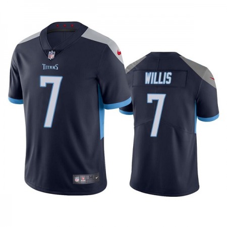 Men's Tennessee Titans #7 Malik Willis Navy Vapor Untouchable Stitched Jersey P517