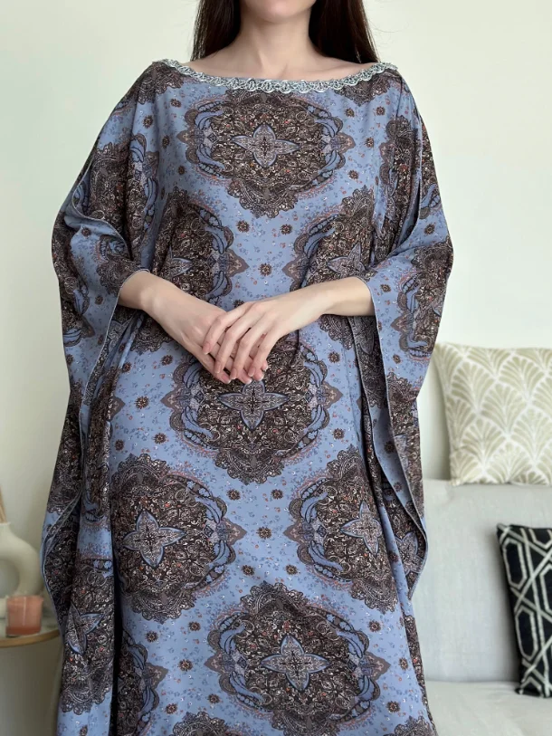 Ramadan Floral Print Robe-inspireuse