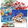 (US Only)6PCS DIY Diamond Art Greeting Cards Xmas Designs for Festivals and Celebrations