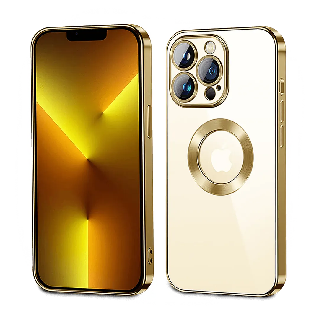 Chrome iPhone Case with Camera Protector