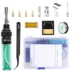 4 in 1 Portable Soldering Iron Kit,Cordless Refillable Gases Soldering Iron Pen Kit,Butane Welding Pen Burner Blow Torch,with Temperature Adjustment Function,Electronic Product Home DIY Repair Tool.