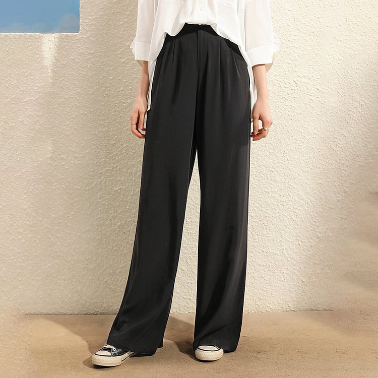 Straight loose suit mopping pants