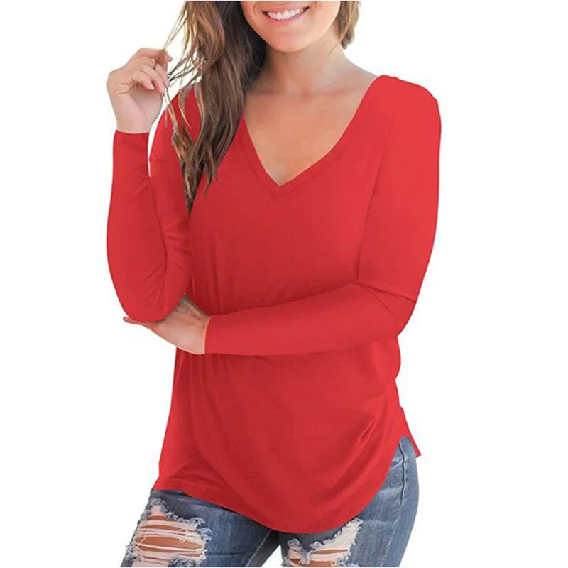 Solid Color Bottoming Shirt